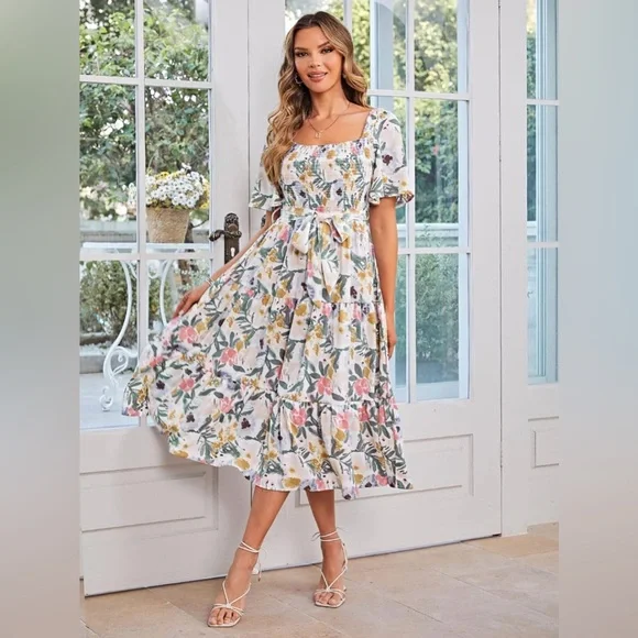 Simplee Apparel | Dresses | Boho Summer Midi Dress | Poshmark